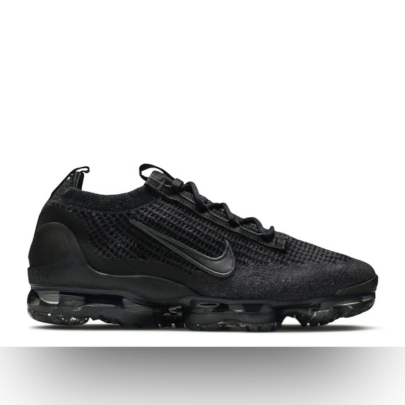 Nike Air Vapormax 2021 Flyknit FK ‘Triple Black’ Black Anthracite NWOB Men’s 8 - Picture 3 of 13
